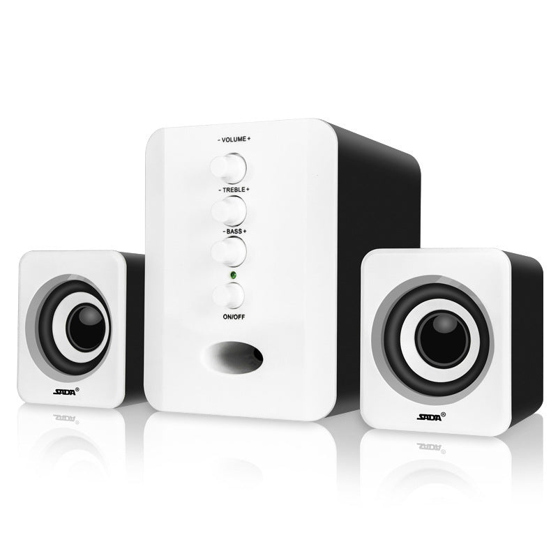 3W USB Powered Satellite Speakers with 3.5mm Audio Input